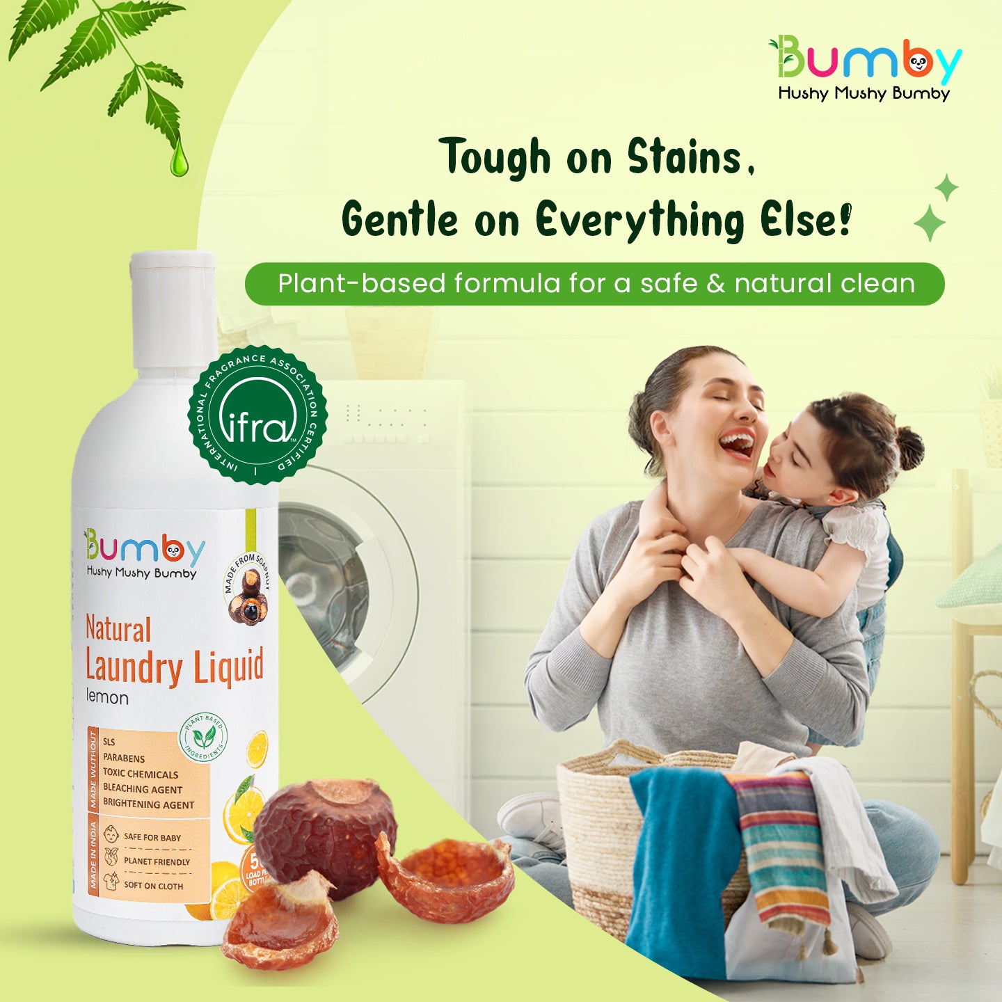 Bumby Soapnut Natural Baby Laundry Liquid Detergent