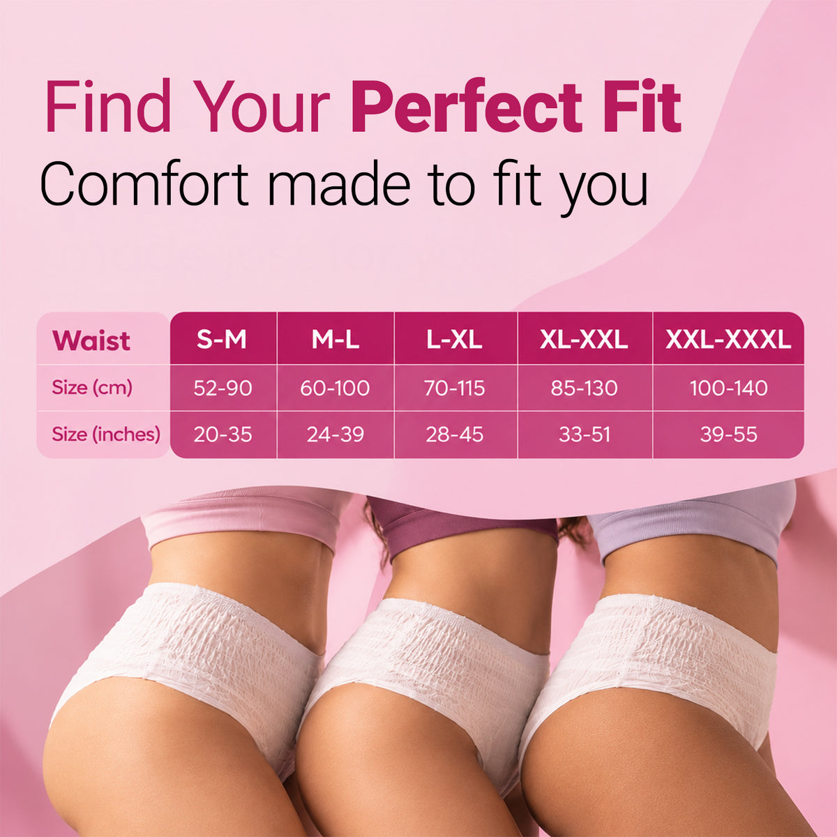 Bumby Disposable Period Panties with Anti Bacterial Protection | Pack of 5